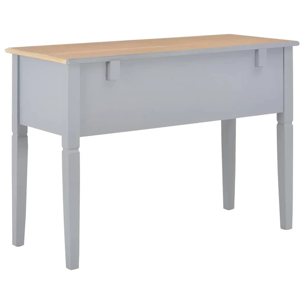 Grey Writing Desk with Ample Storage Space