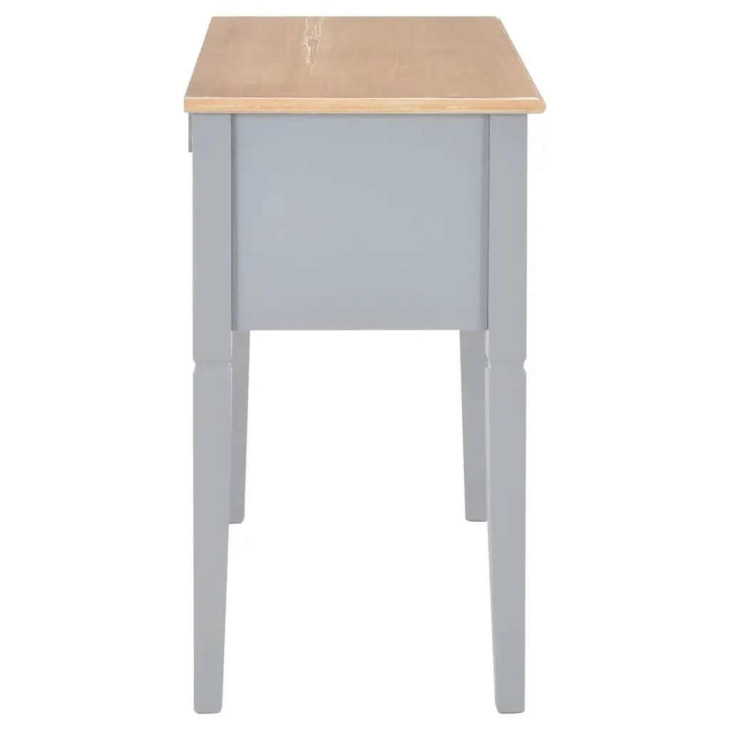 Grey Writing Desk with Ample Storage Space