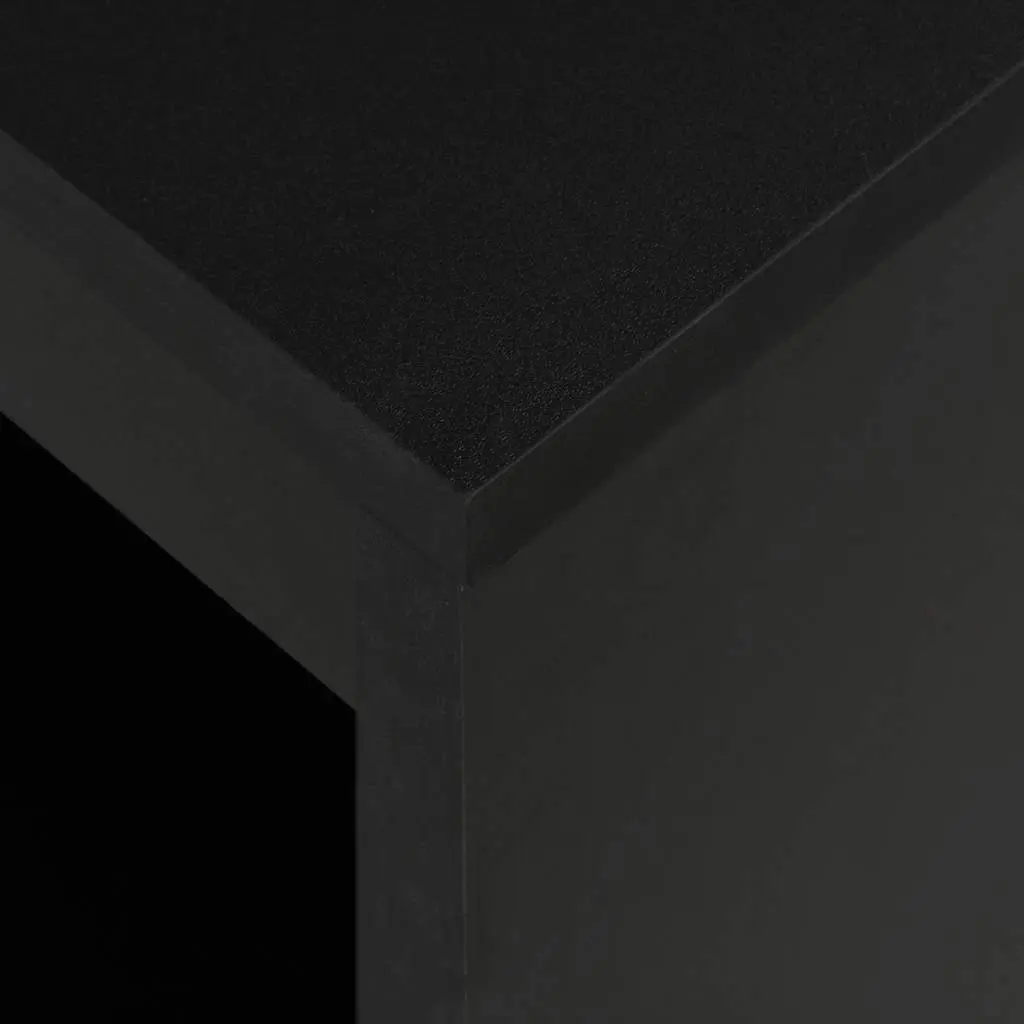 Bar Table Engineered Wood 110x50x103cm Black