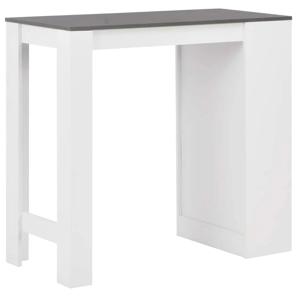 Bar Table with Storage Shelf for Compact Spaces