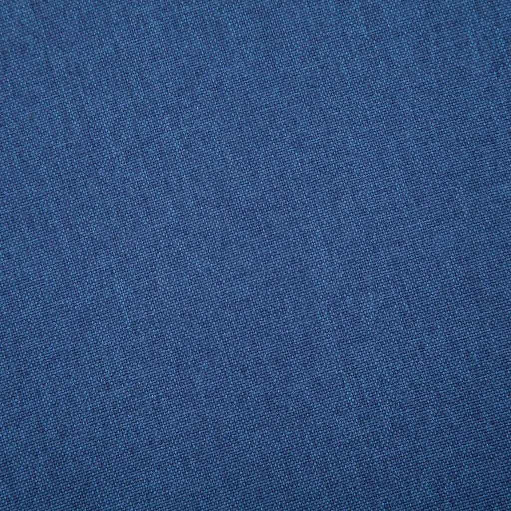 2-Seater Blue Fabric Couch with Removable Covers