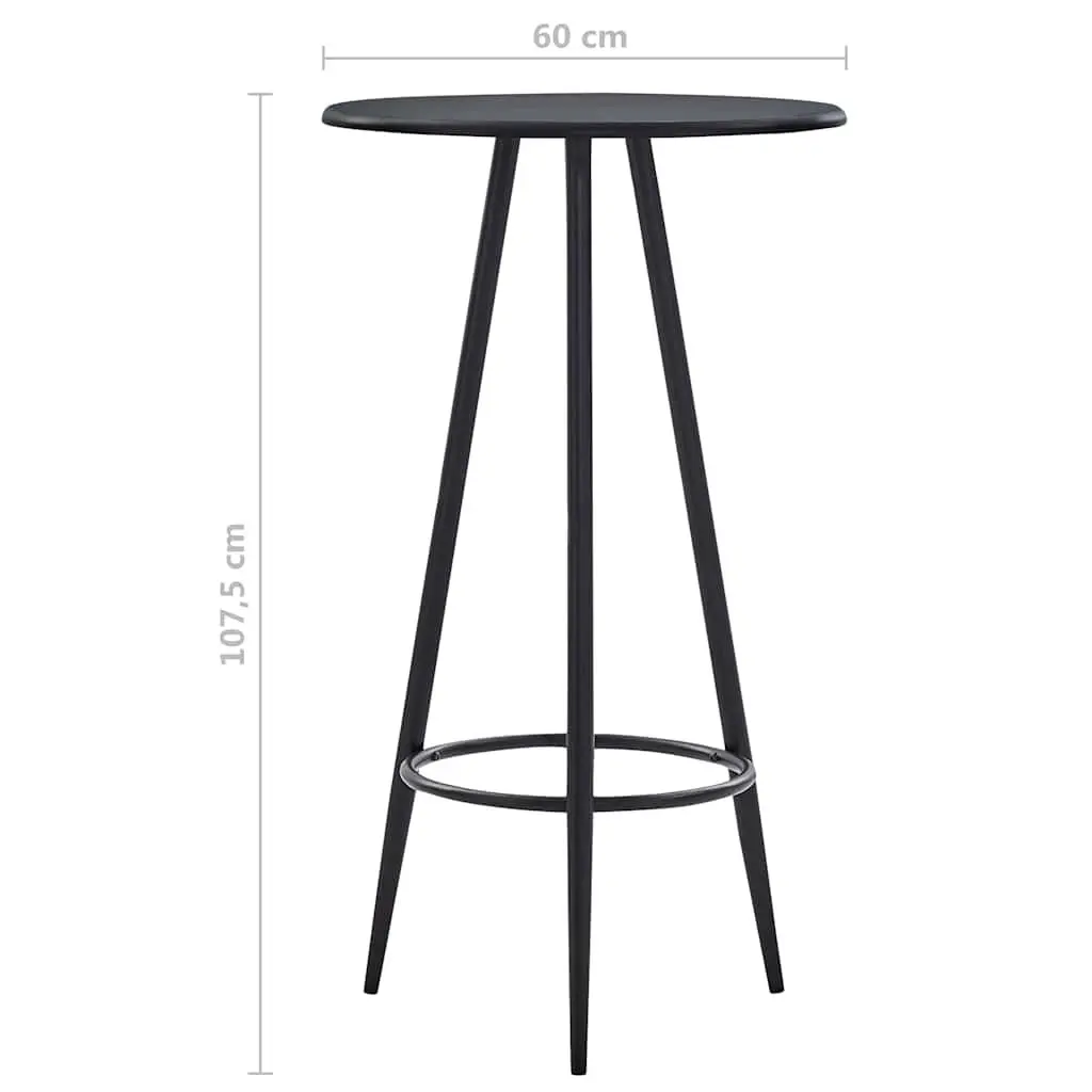 Black Bar Table for Kitchen and Bistro