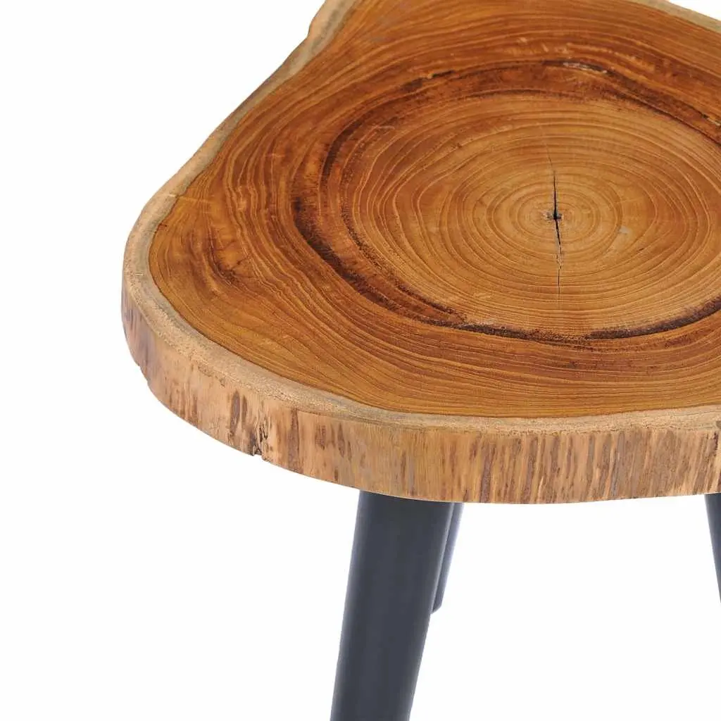 Round Teak Root Coffee Table with Mango Wood Base 40x45cm