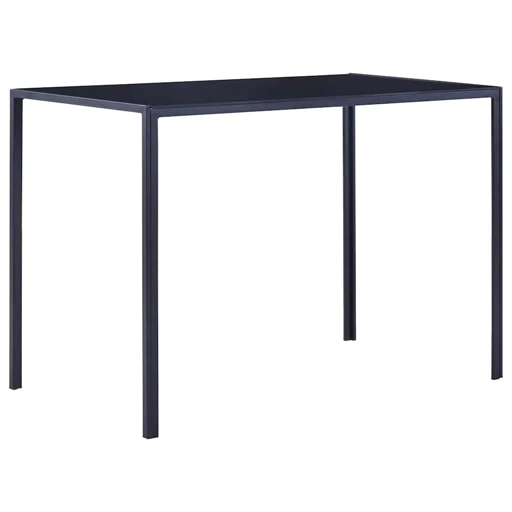 5-Piece Grey Dining Set with Glass Top