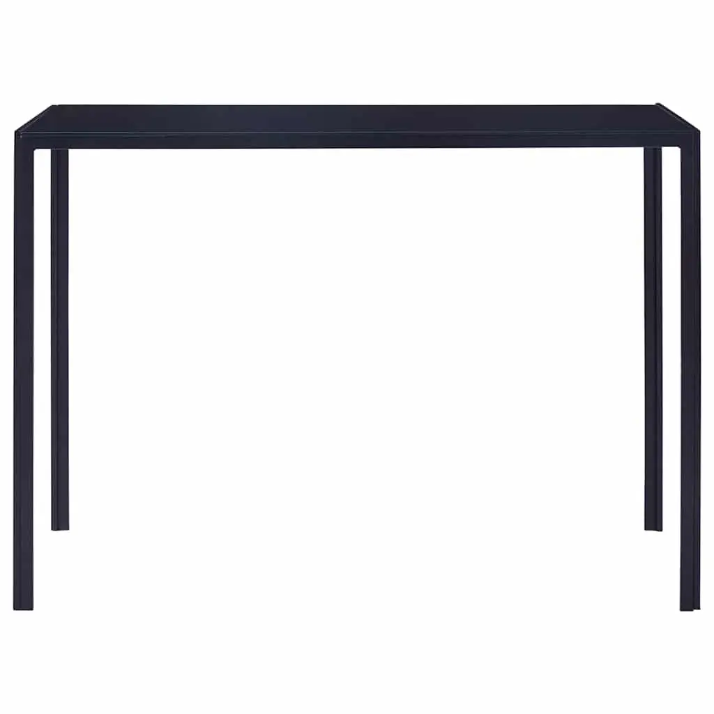5-Piece Grey Dining Set with Glass Top