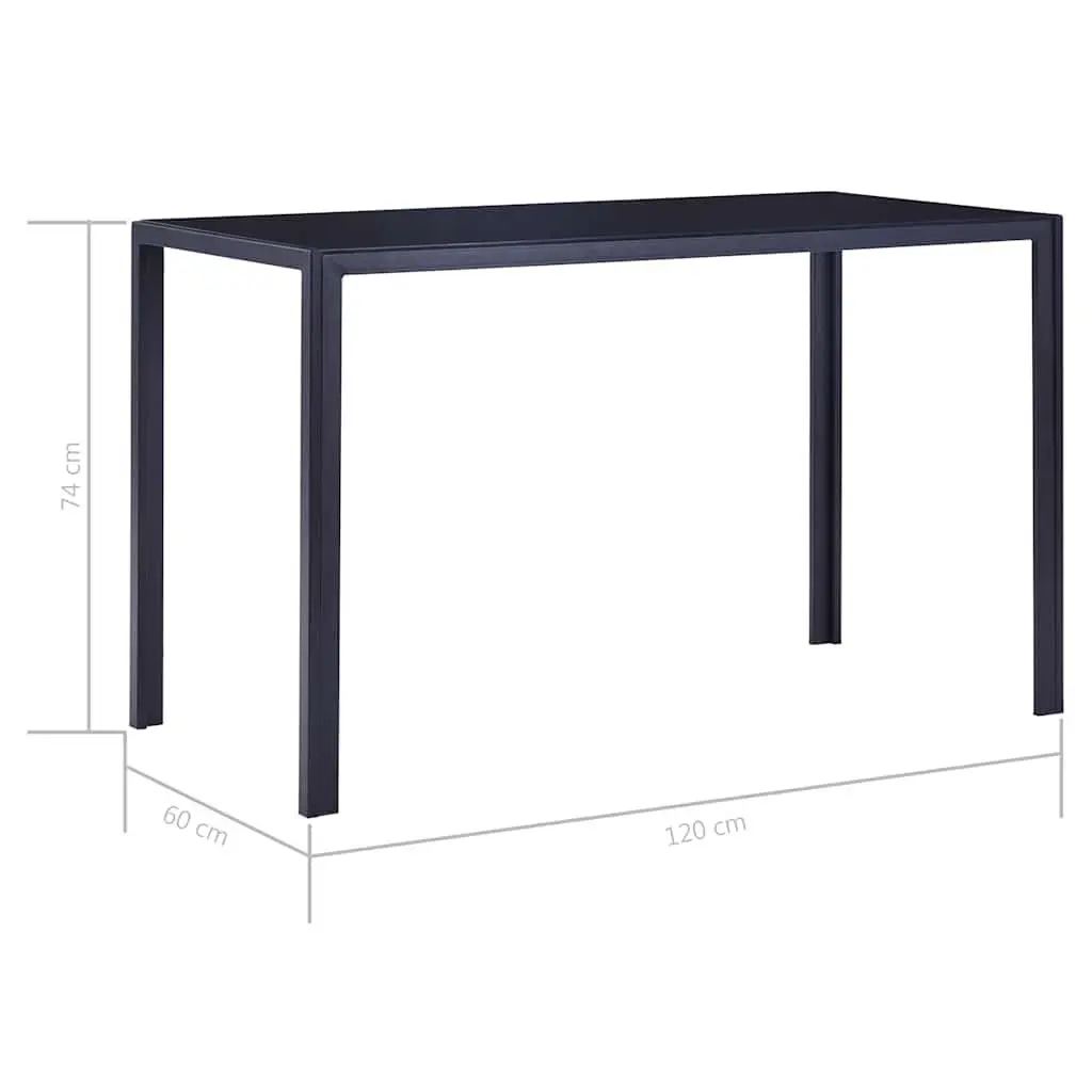 Dining Set Grey 7 Piece Modern Table and 6 Chairs