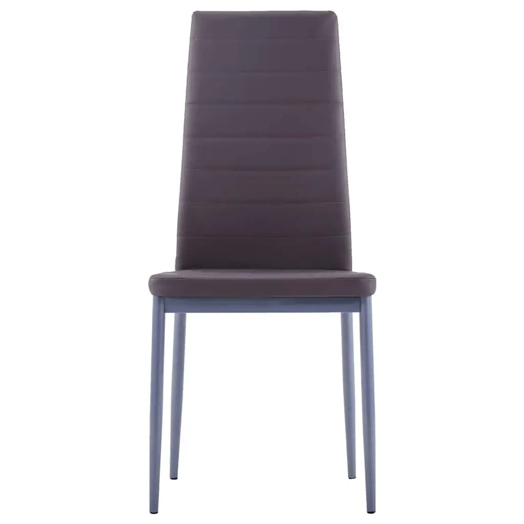 Dining Set Grey 7 Piece Modern Table and 6 Chairs