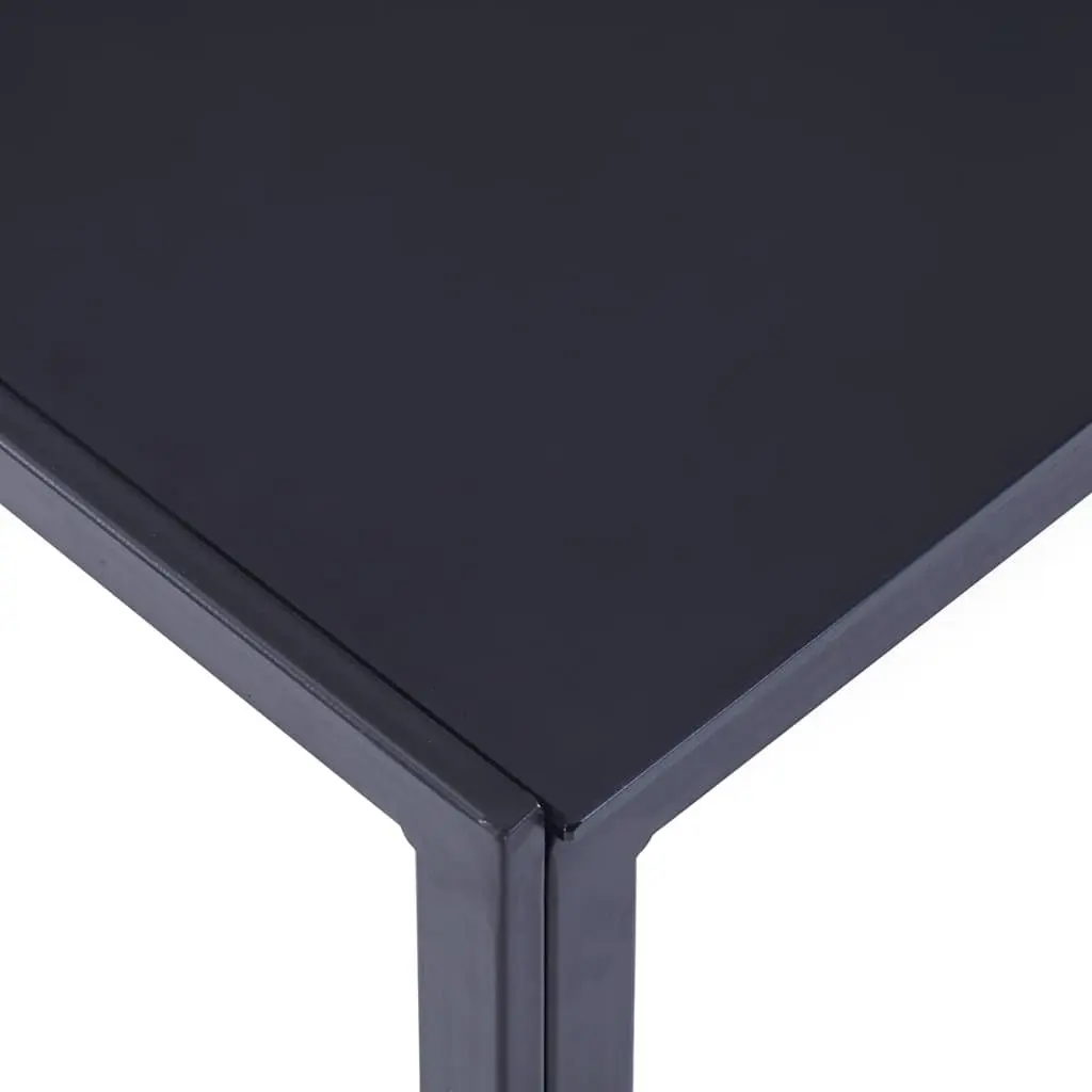 5-Piece Dining Set with Blue Glass Top