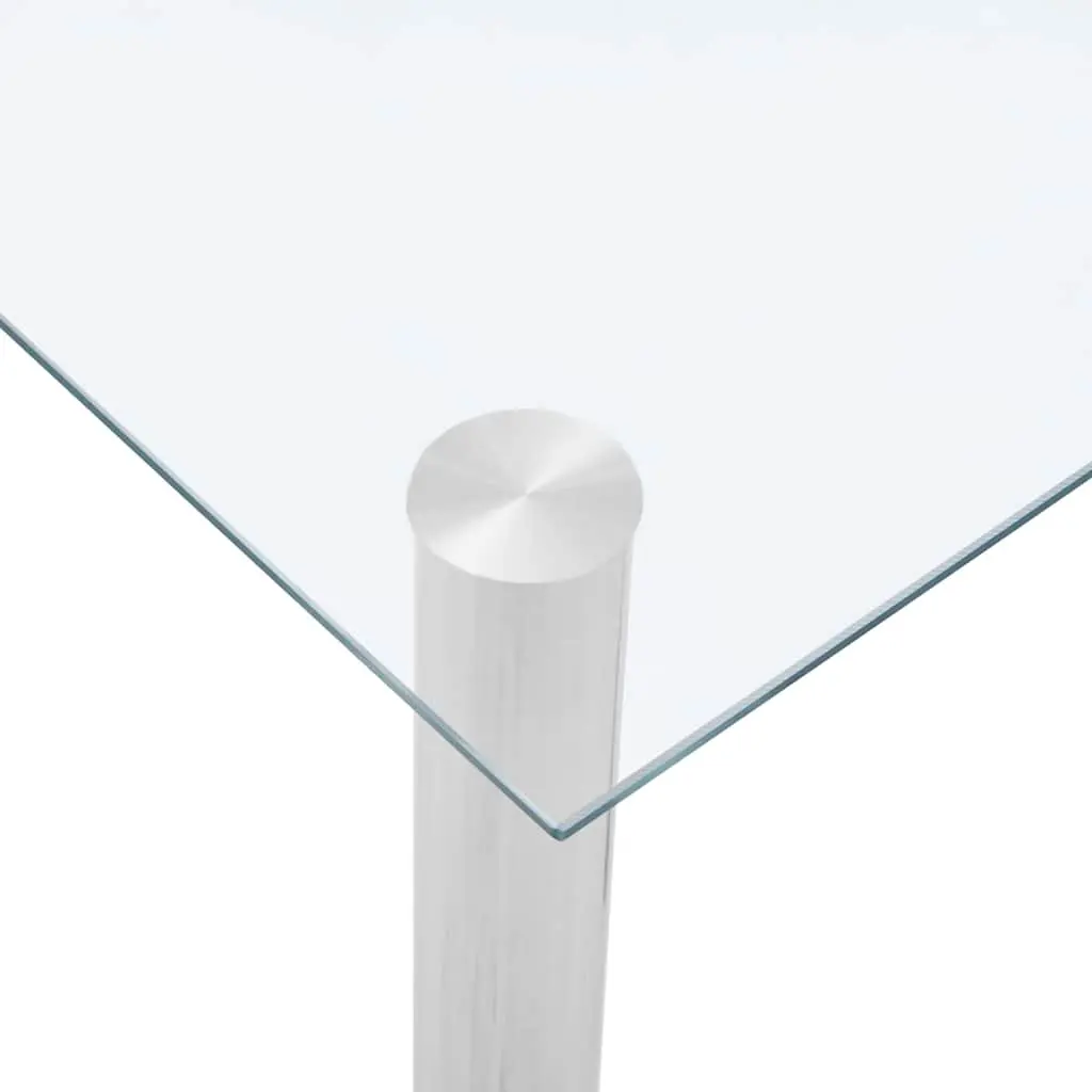 Dining Table with Tempered Glass Top