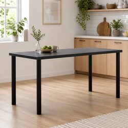 Modern Black Dining Table for Kitchen or Dining Room
