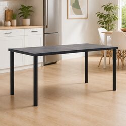 Modern Black Concrete Dining Table 200x100x75cm