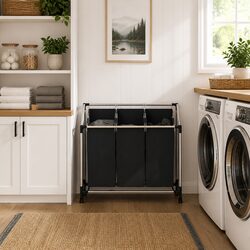 Sturdy Laundry Sorter with 3 Bags and Steel Frame