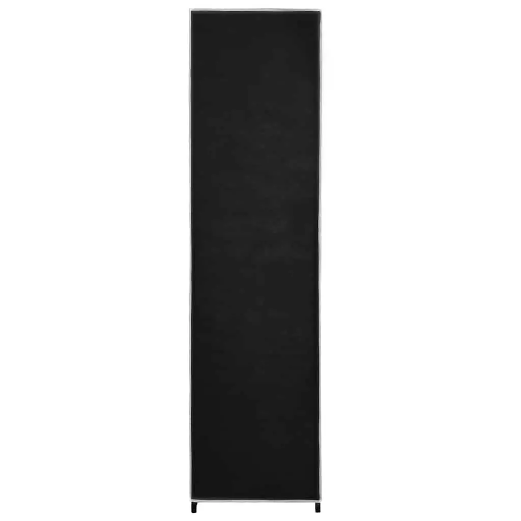 Black Wardrobe Storage Cabinet with 4 Compartments