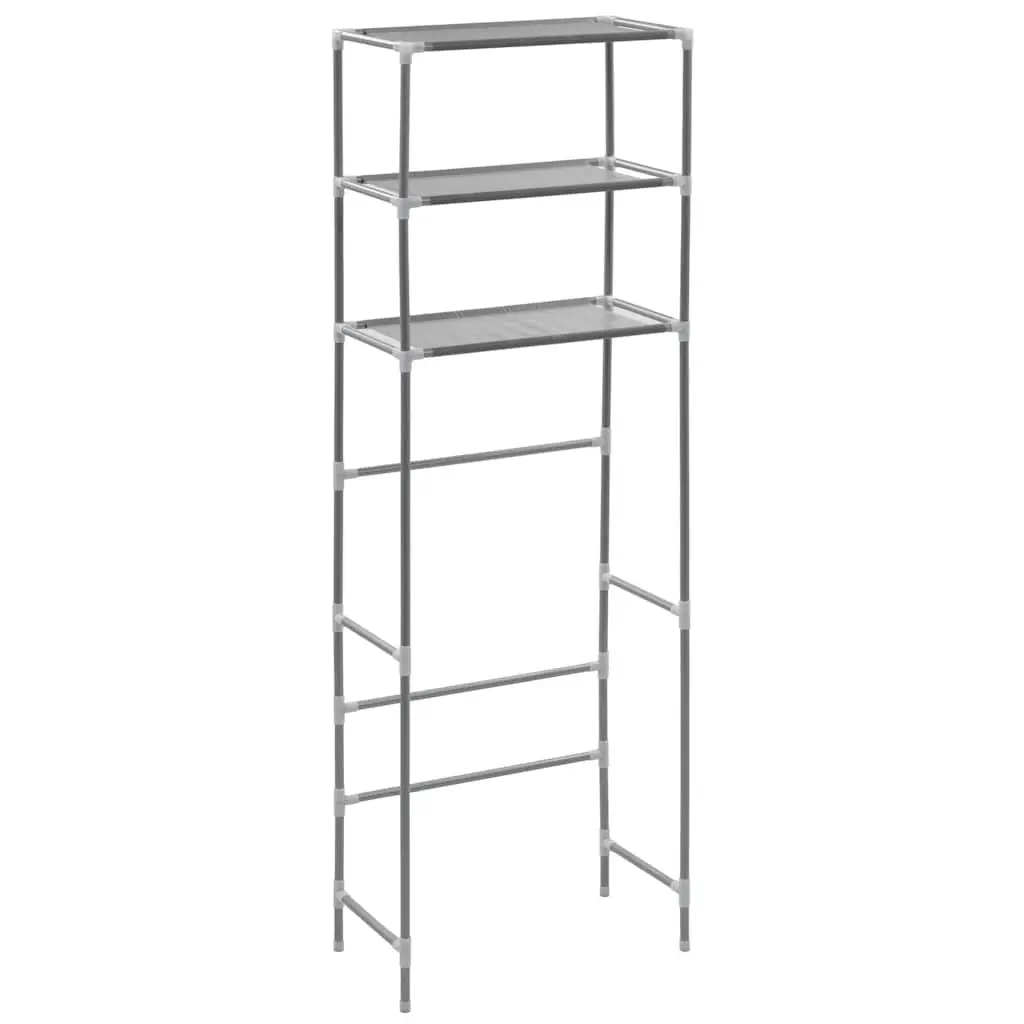 Over Toilet Storage Rack Stainless Steel 3-Tier Bathroom Organiser Shelf Silver