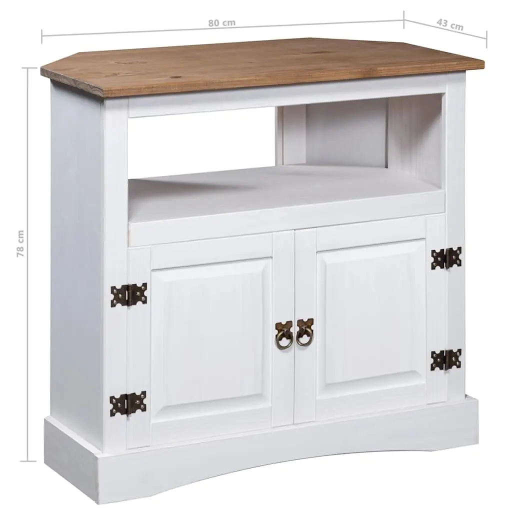 Console Table in Mexican Pine with Storage