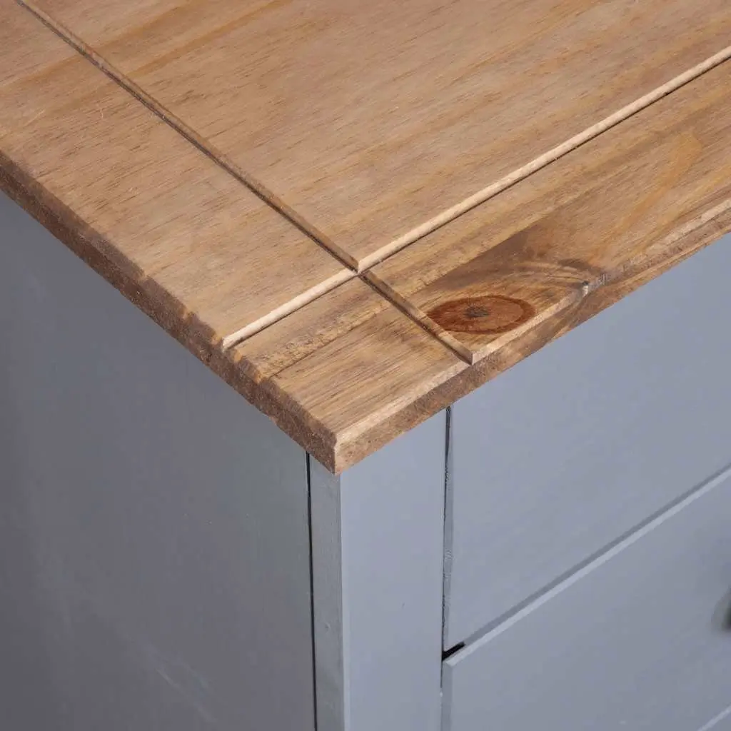 Grey 5 Drawer Sideboard Cabinet for Home