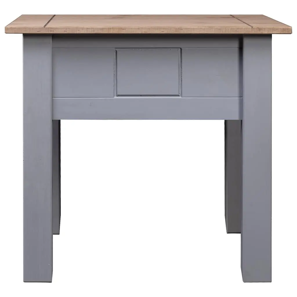 Rustic Grey Pine Bedside Table 50.5x50.5x52.5 cm