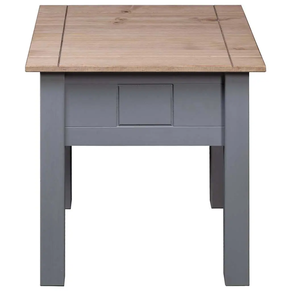 Rustic Grey Pine Bedside Table 50.5x50.5x52.5 cm