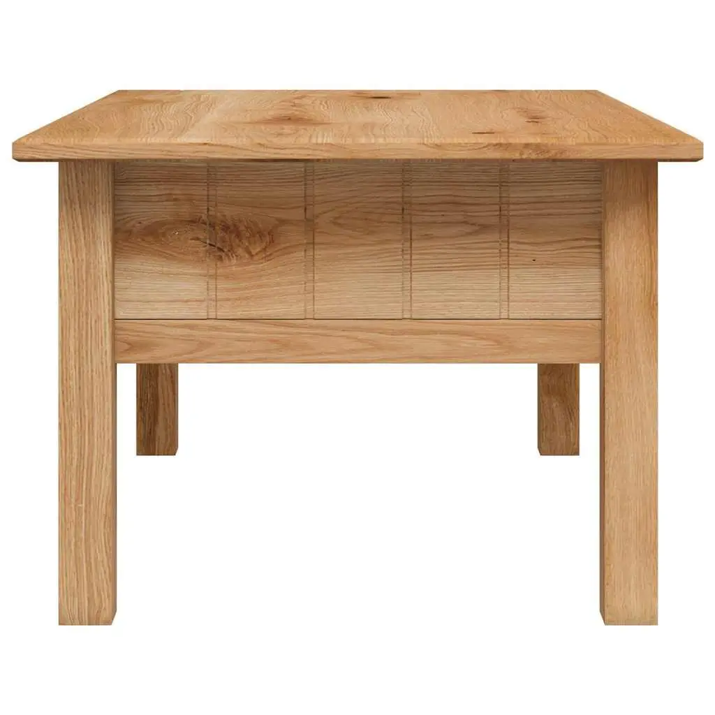 Solid Pine Wood Coffee Table with Storage Drawer
