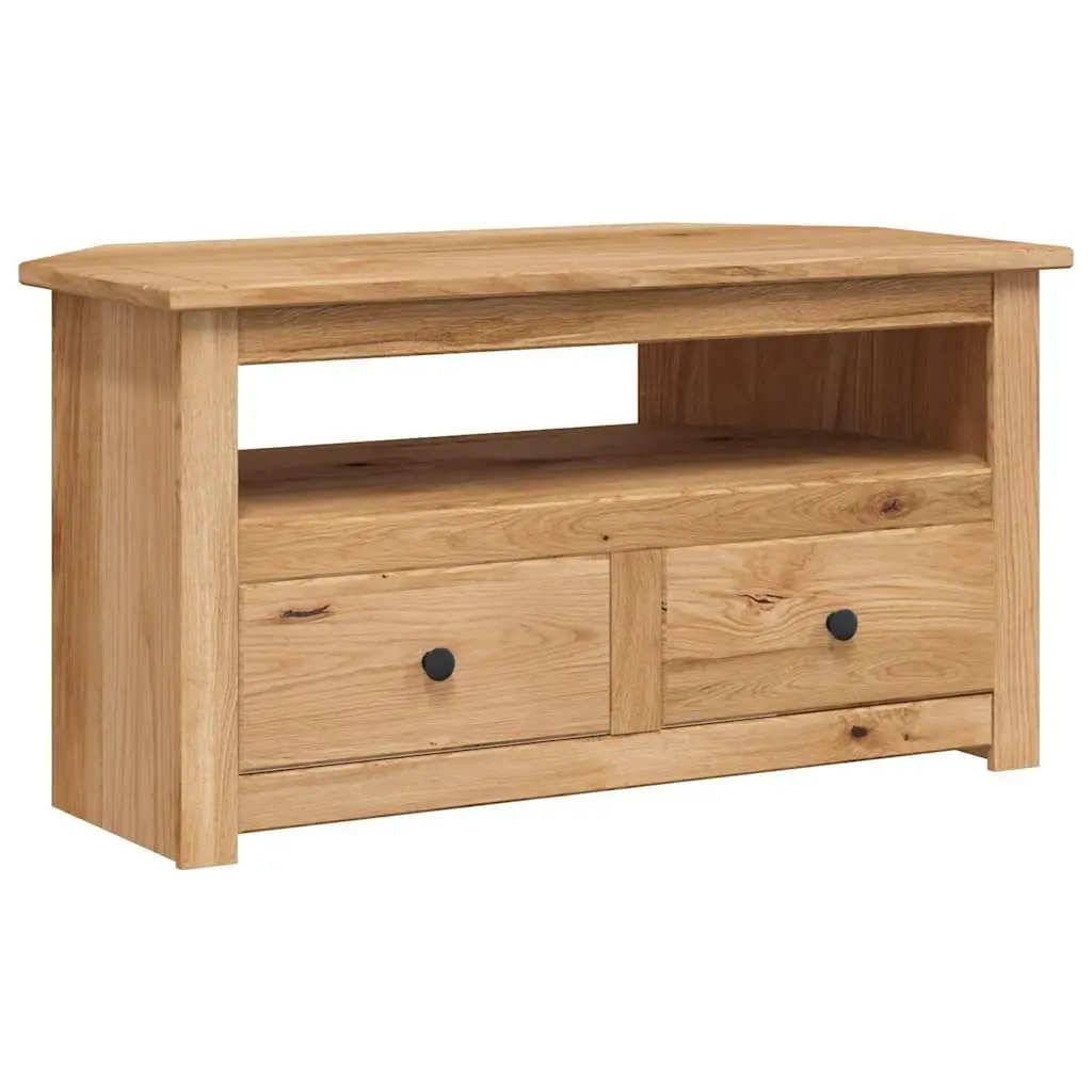 Corner TV Cabinet 93x49x49cm in Solid Pinewood
