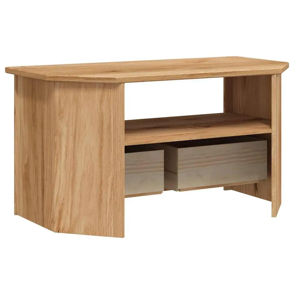 Corner TV Cabinet 93x49x49cm in Solid Pinewood