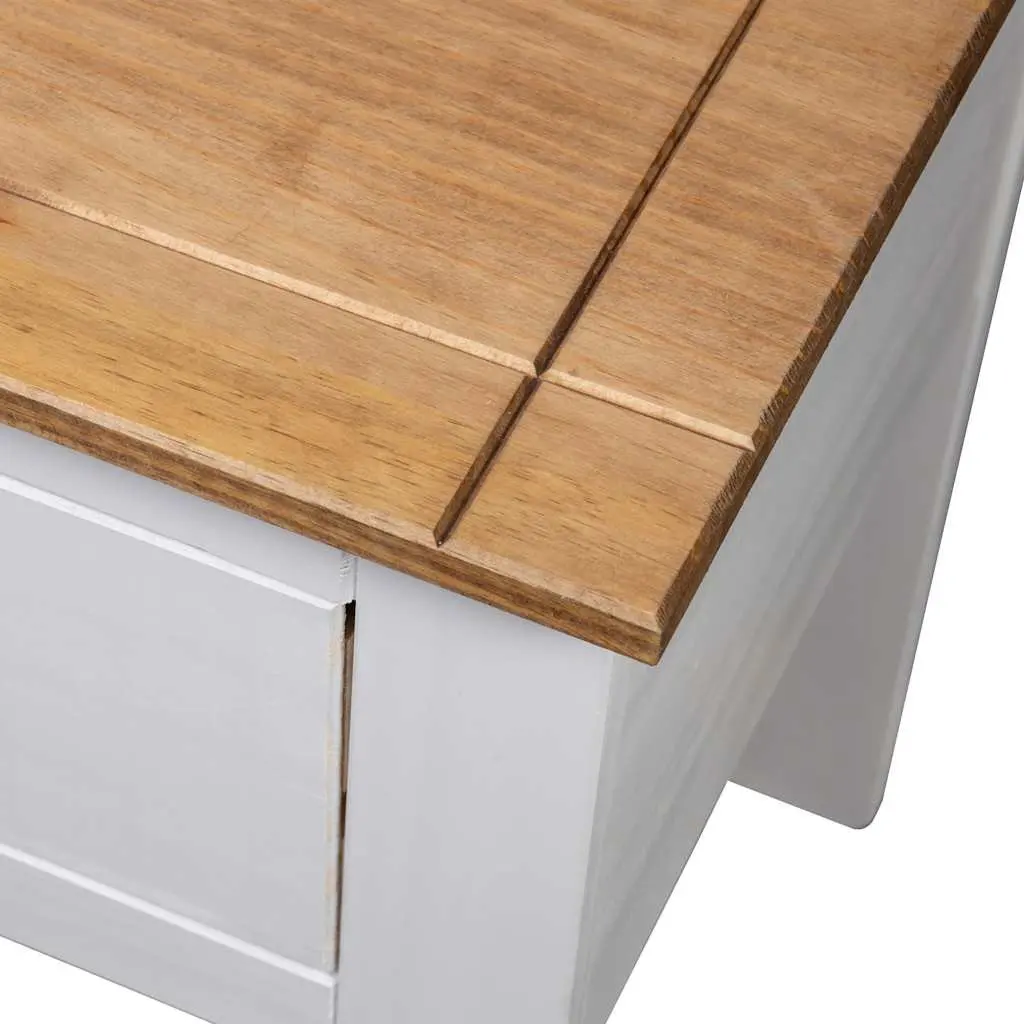 White Pine Bedside Cabinet with Storage Drawer