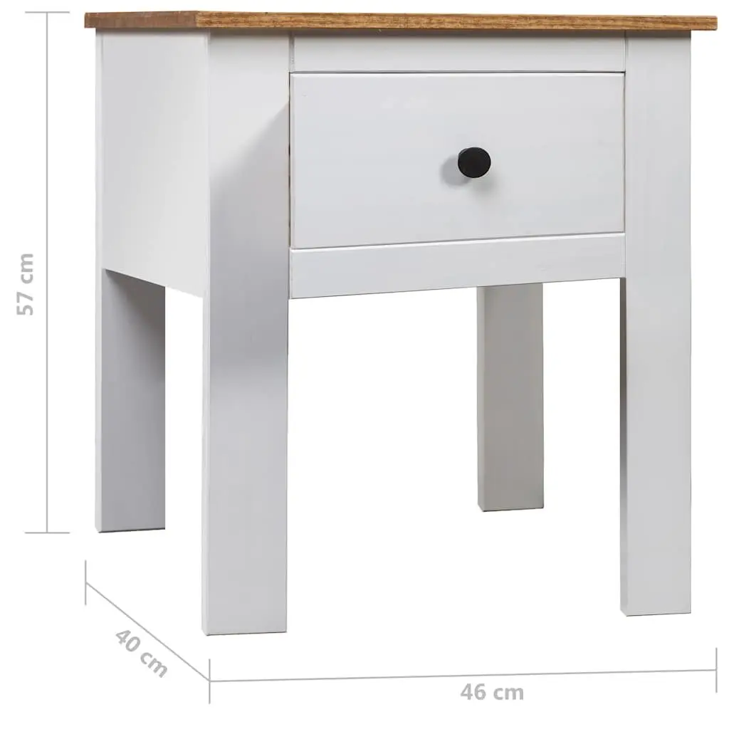 White Pine Bedside Cabinet with Storage Drawer