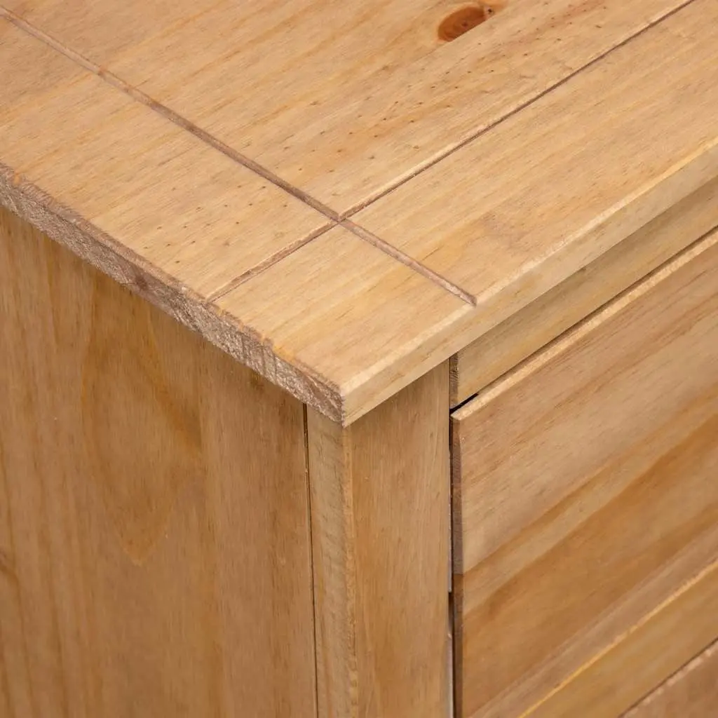 Solid Pinewood Sideboard with 2 Drawers and 2 Doors
