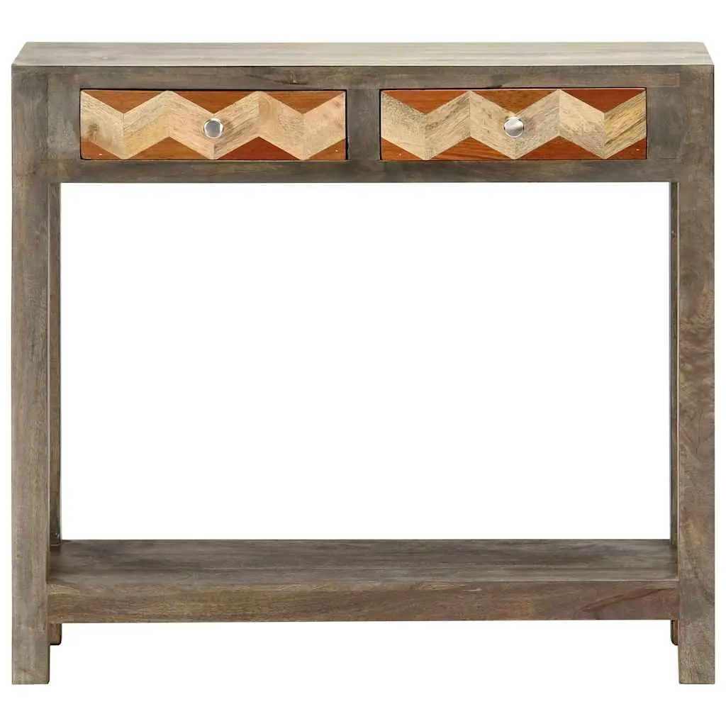 Grey Console Table 86x30x76cm Mango Wood