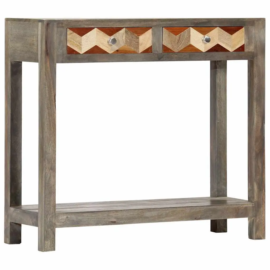 Grey Console Table 86x30x76cm Mango Wood