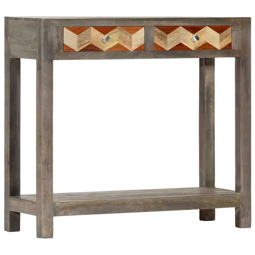 Grey Console Table 86x30x76cm Mango Wood