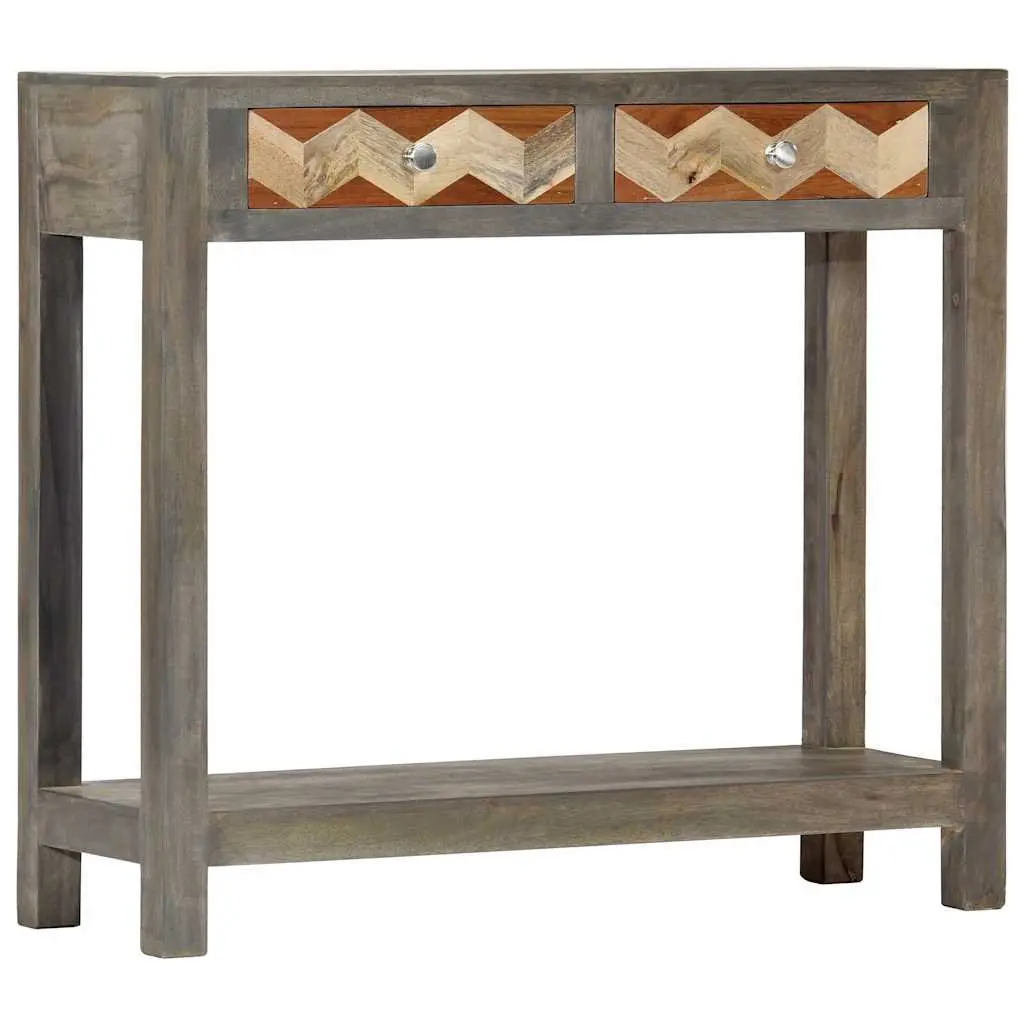 Grey Console Table 86x30x76cm Mango Wood