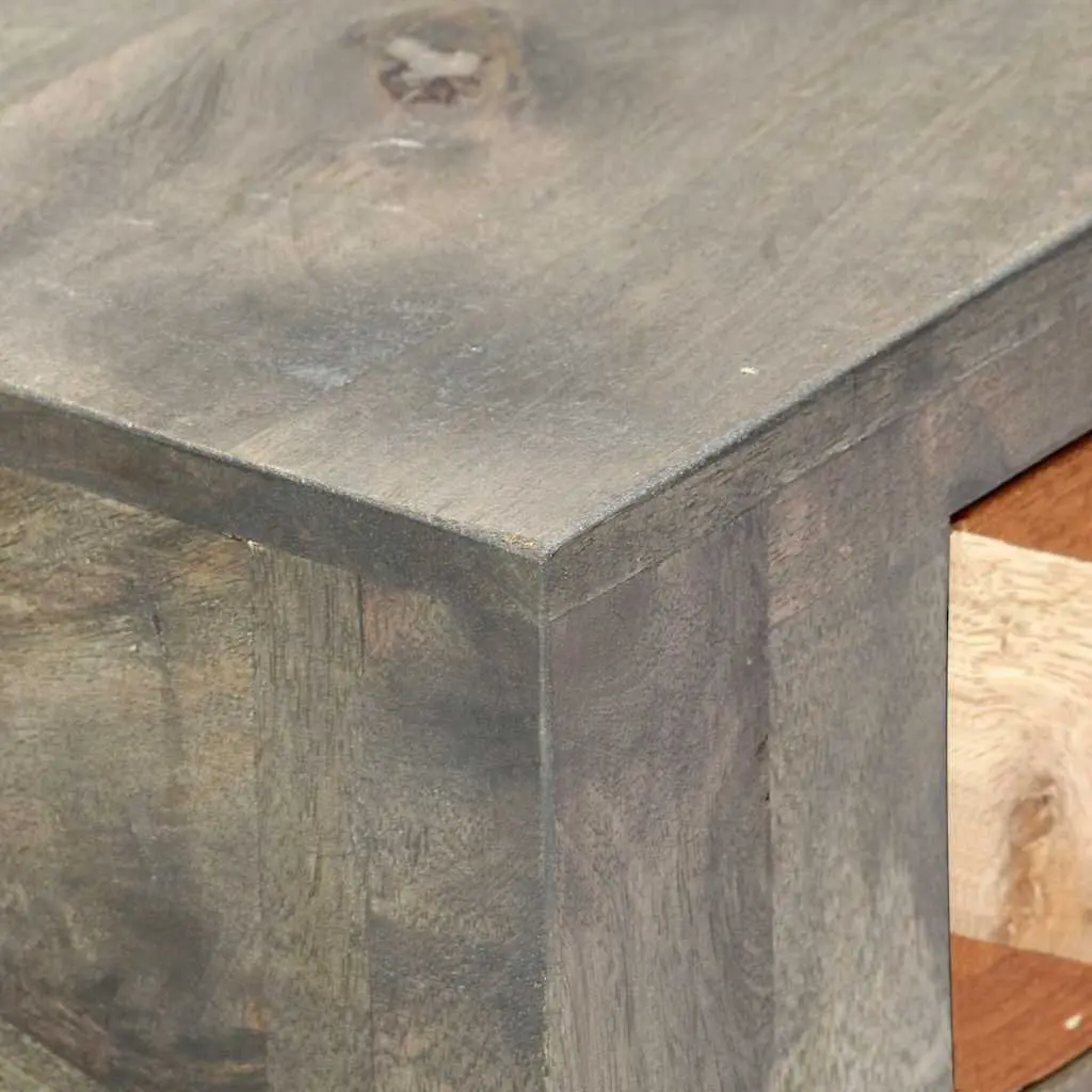Grey Console Table 86x30x76cm Mango Wood