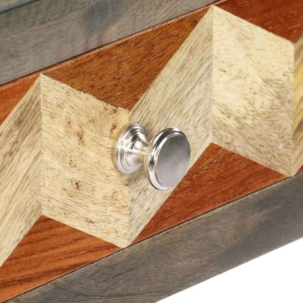 Grey Console Table 86x30x76cm Mango Wood