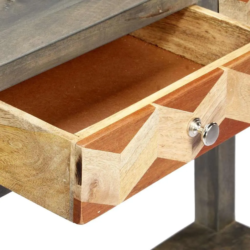 Grey Console Table 86x30x76cm Mango Wood
