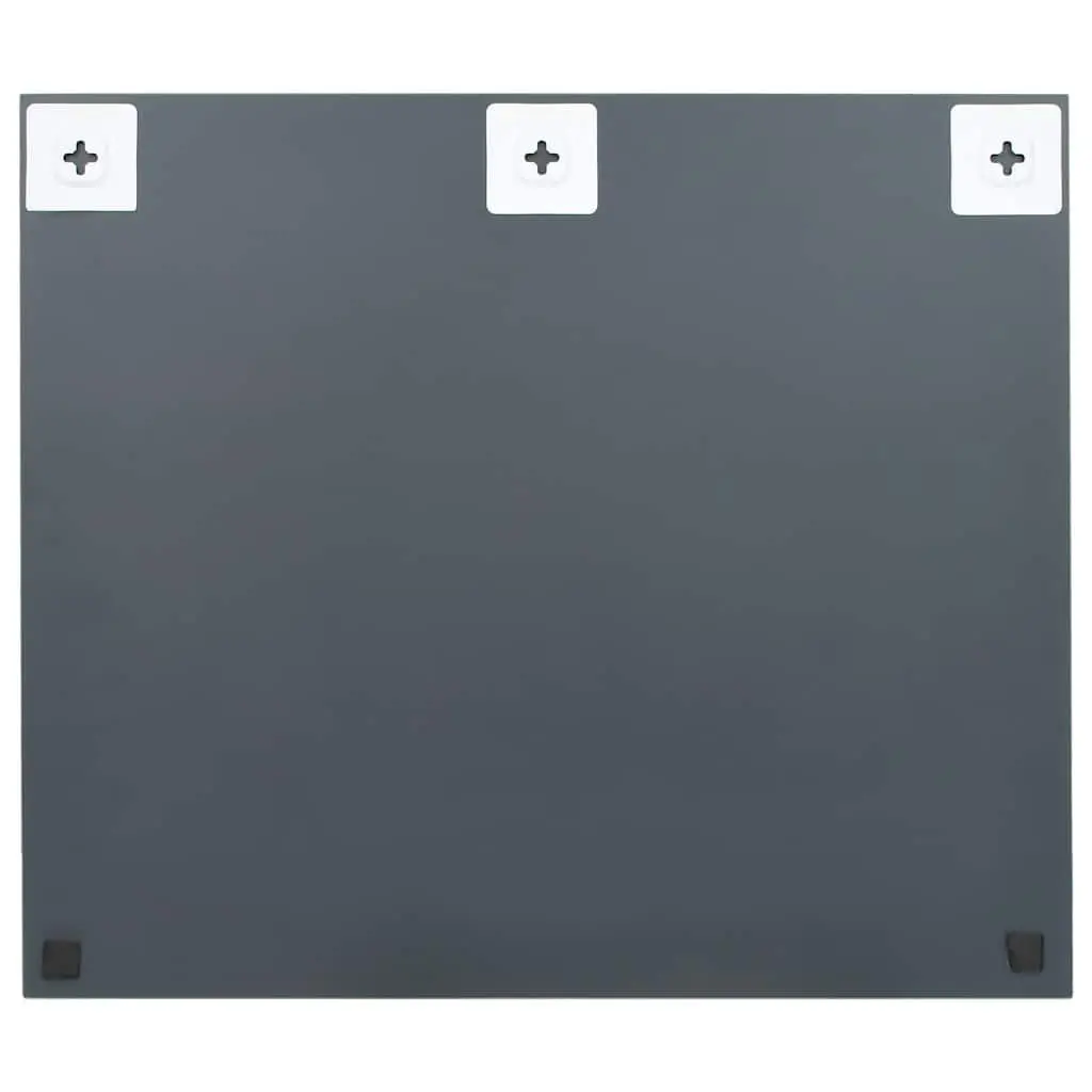 Frameless Rectangular Wall Mirror 70x50 cm Silver