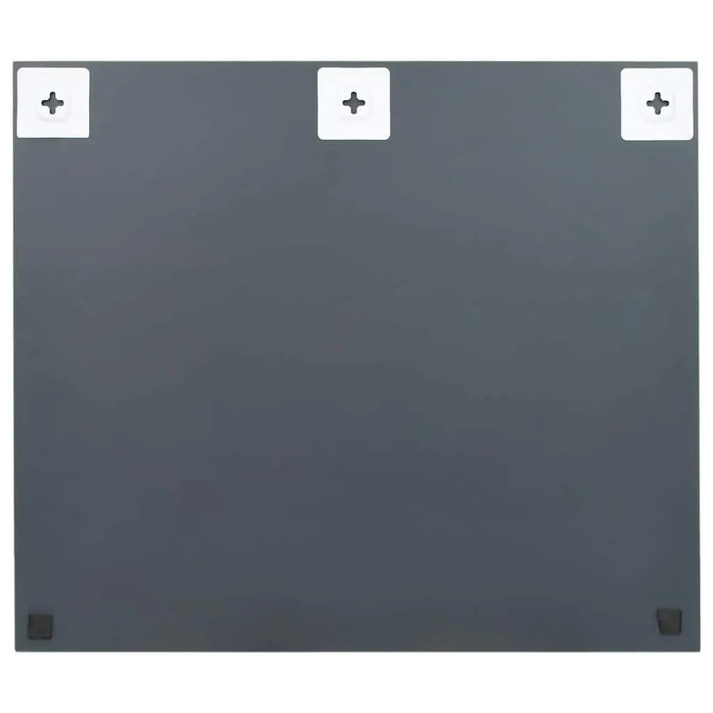 Frameless Rectangular Mirror 80x60 cm Silver
