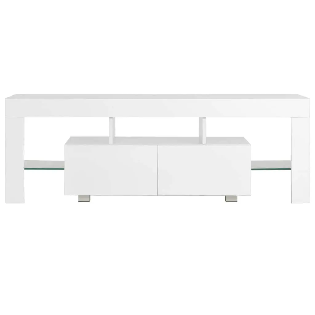 White High Gloss TV Cabinet with LED Lights