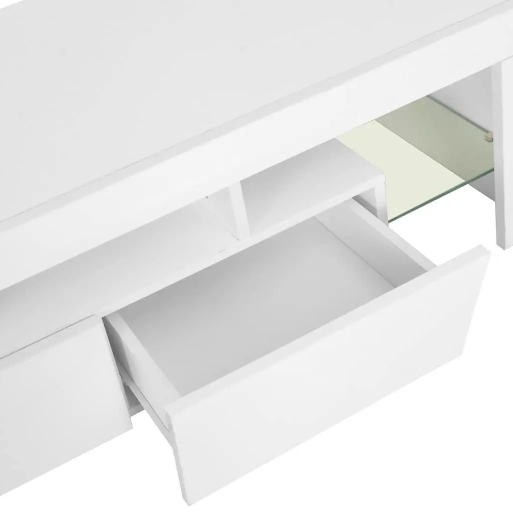 White High Gloss TV Cabinet with LED Lights