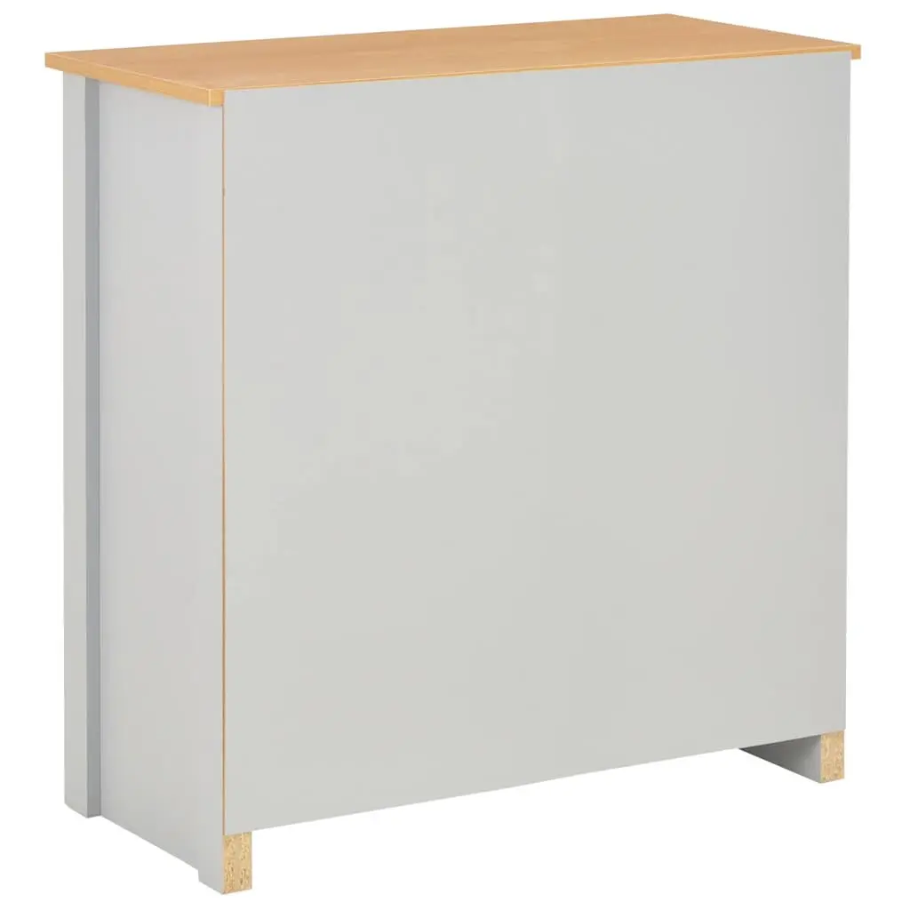 Sideboard Cabinet Engineered Wood Grey 79 x 35 x 81 cm