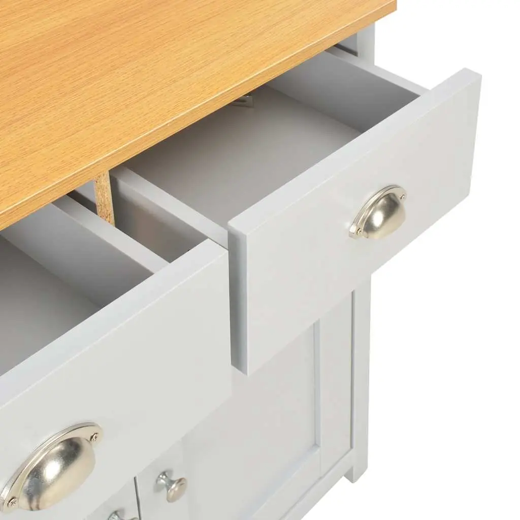 Sideboard Cabinet Engineered Wood Grey 79 x 35 x 81 cm