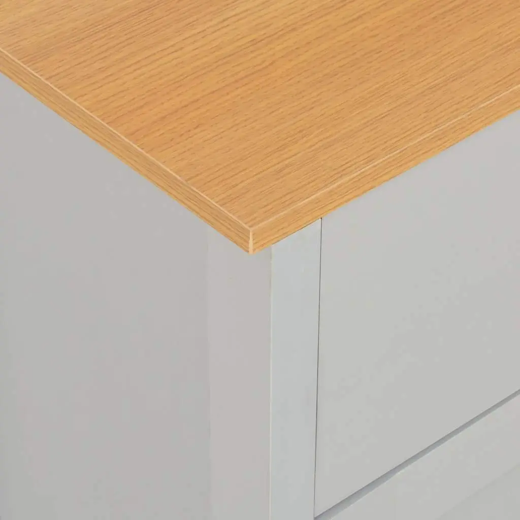 Grey Sideboard Cabinet with 2 Drawers & 3 Doors