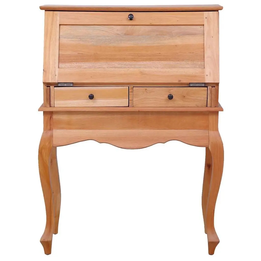 Solid Wood Vintage Secretary Desk with Flip Board