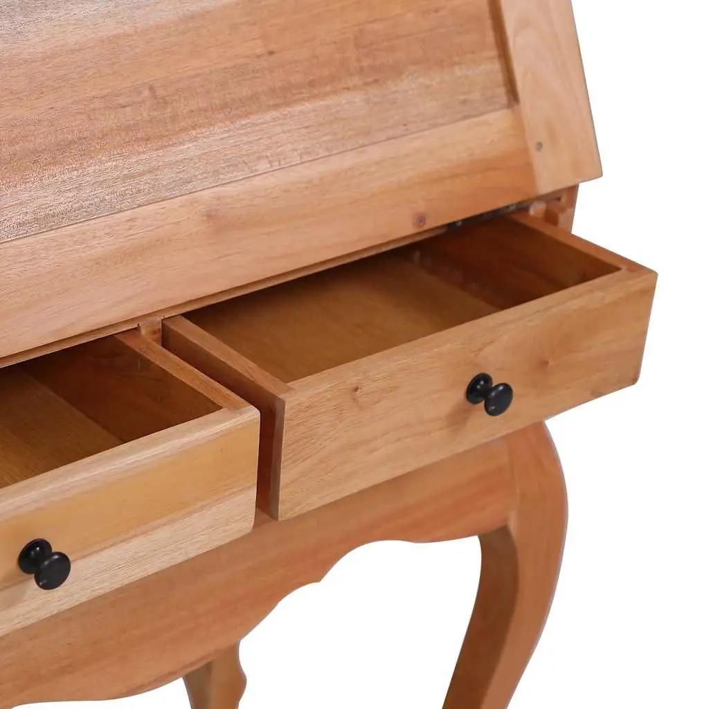 Solid Wood Vintage Secretary Desk with Flip Board