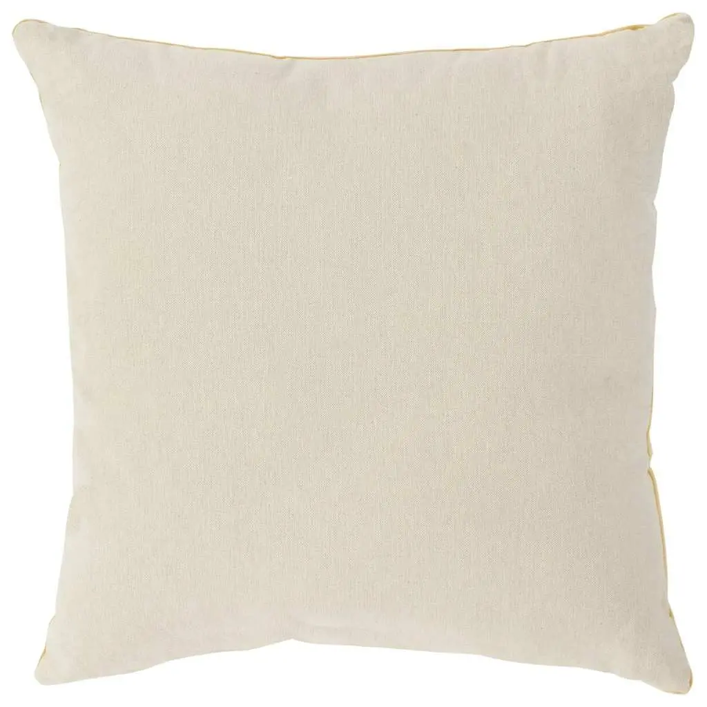 Yellow Cotton Velvet Throw Pillows 45x45 cm Set