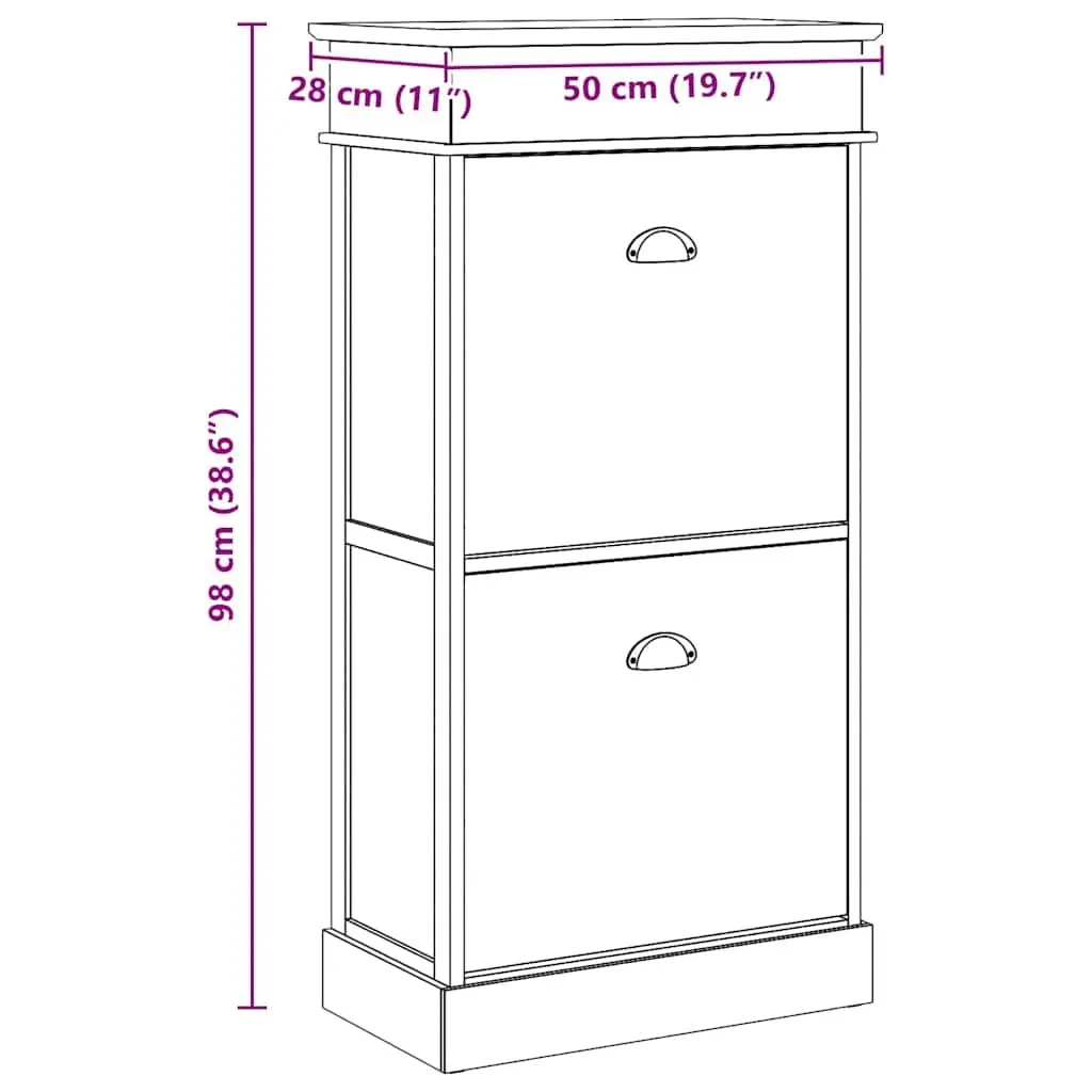 Grey Wooden Shoe Cabinet for Organised Storage