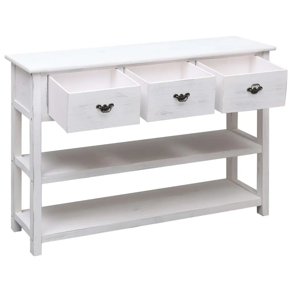 Wooden Sideboard with 3 Drawers and 2 Shelves