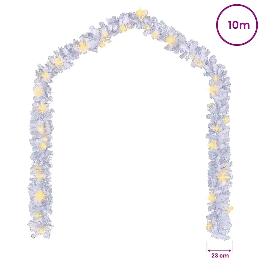 Christmas Garland LED Lights 10m White Decoration