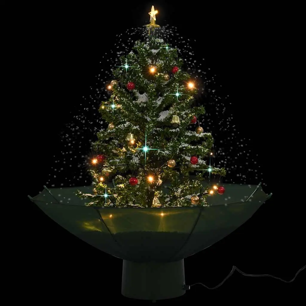 75cm Green Artificial Christmas Tree with Snowing Effect
