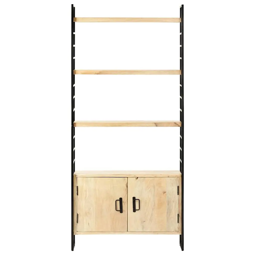 4-Tier Bookcase in Solid Mango Wood